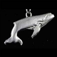 Humpback Whale Pendant (pewter)