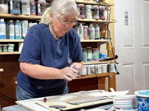 Pete - teaching pottery workshop