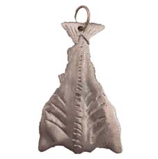 Split Salt Fish Pendant (pewter) 2 cm