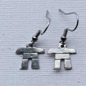 JE4 Inukshuk earrings - pewter