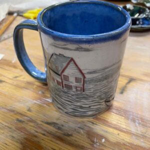 Stoneware clay mug