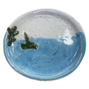 Plate with Labrador Map